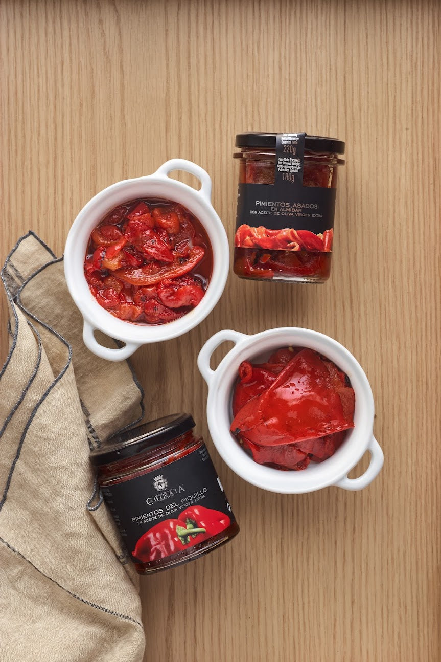 Geroosterde Spaanse paprika - Pimientos del Piquillo in Olijfolie