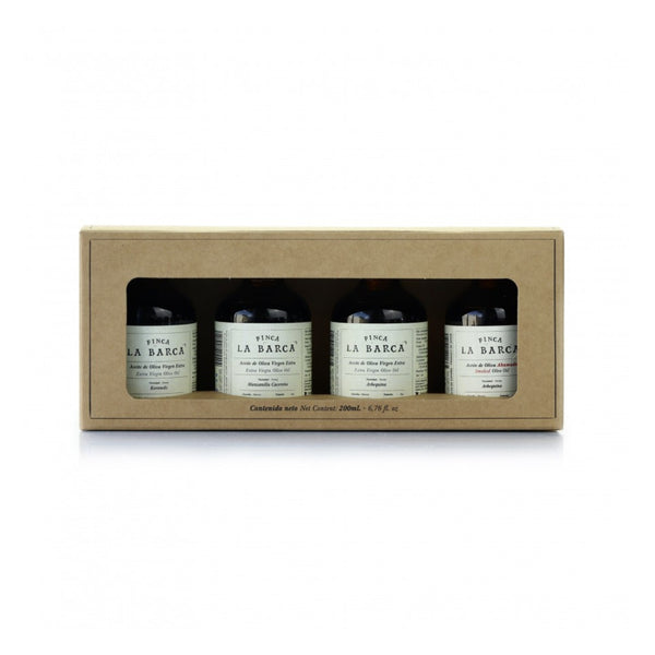 Finca La Barca Geschenkset "geräuchertes und nicht geräuchertes" Olivenöl 2 Flaschen à 100 ml
