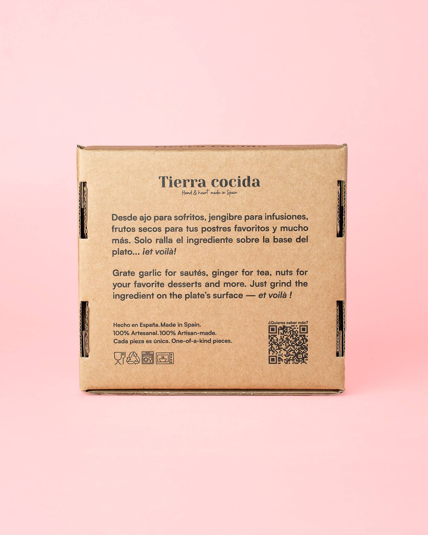 Raspbord keramisch Valentina Klein - Pastelroze Spaans aardewerk