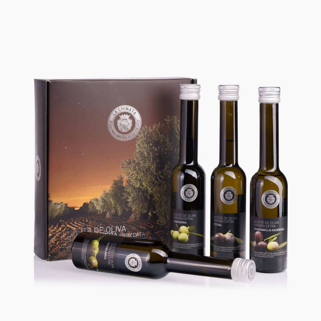 Spanisches Olivenöl-Probierpaket 4 Flaschen - La Chinata Extra Vergie Olivenöl (Angebot)